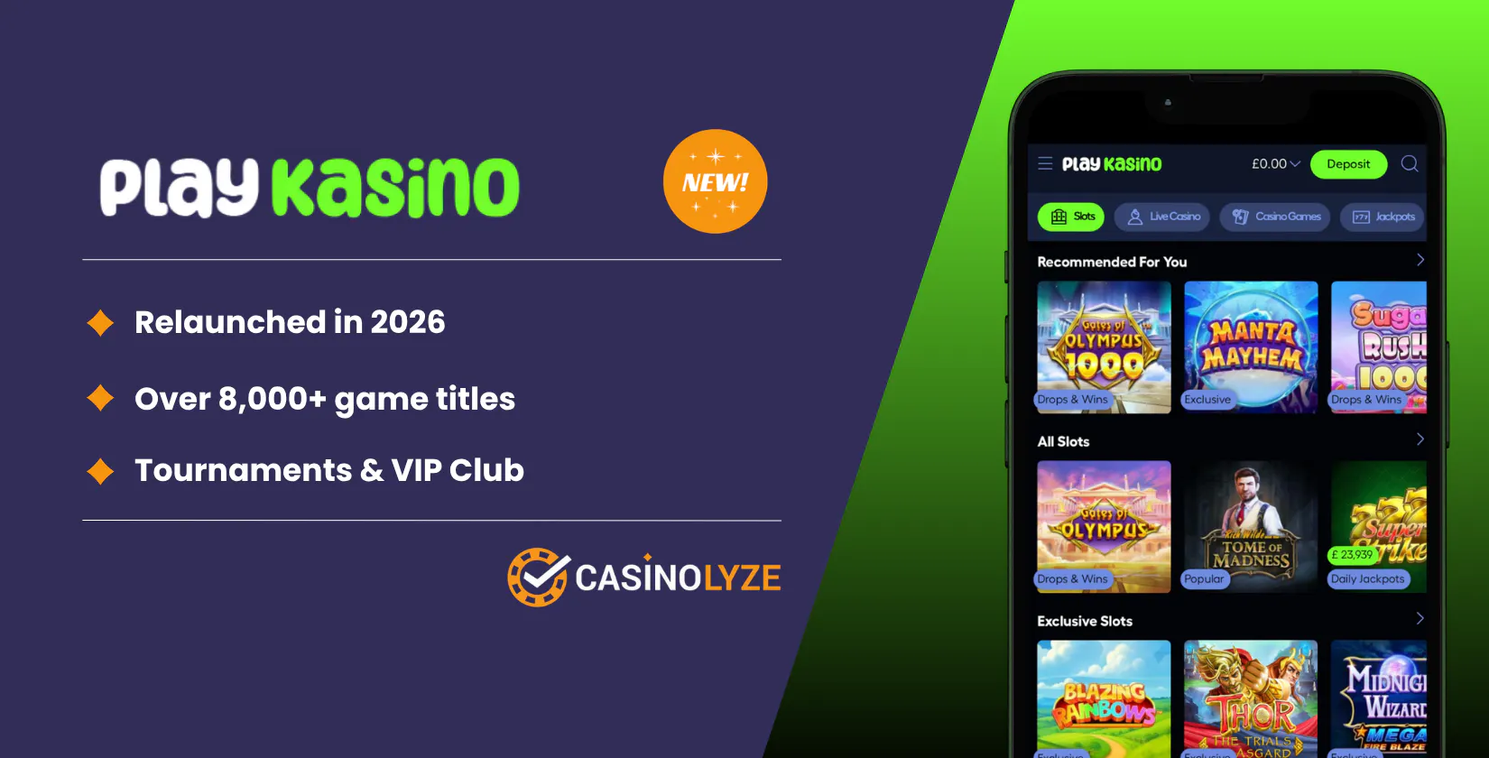 Top Relaunched New Casino: PlayKasino