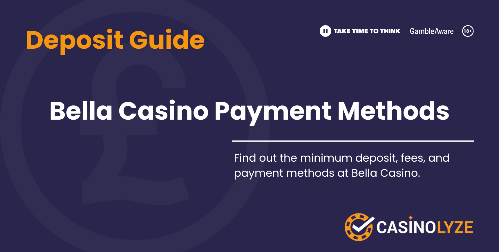 Bella Casino deposit methods guide