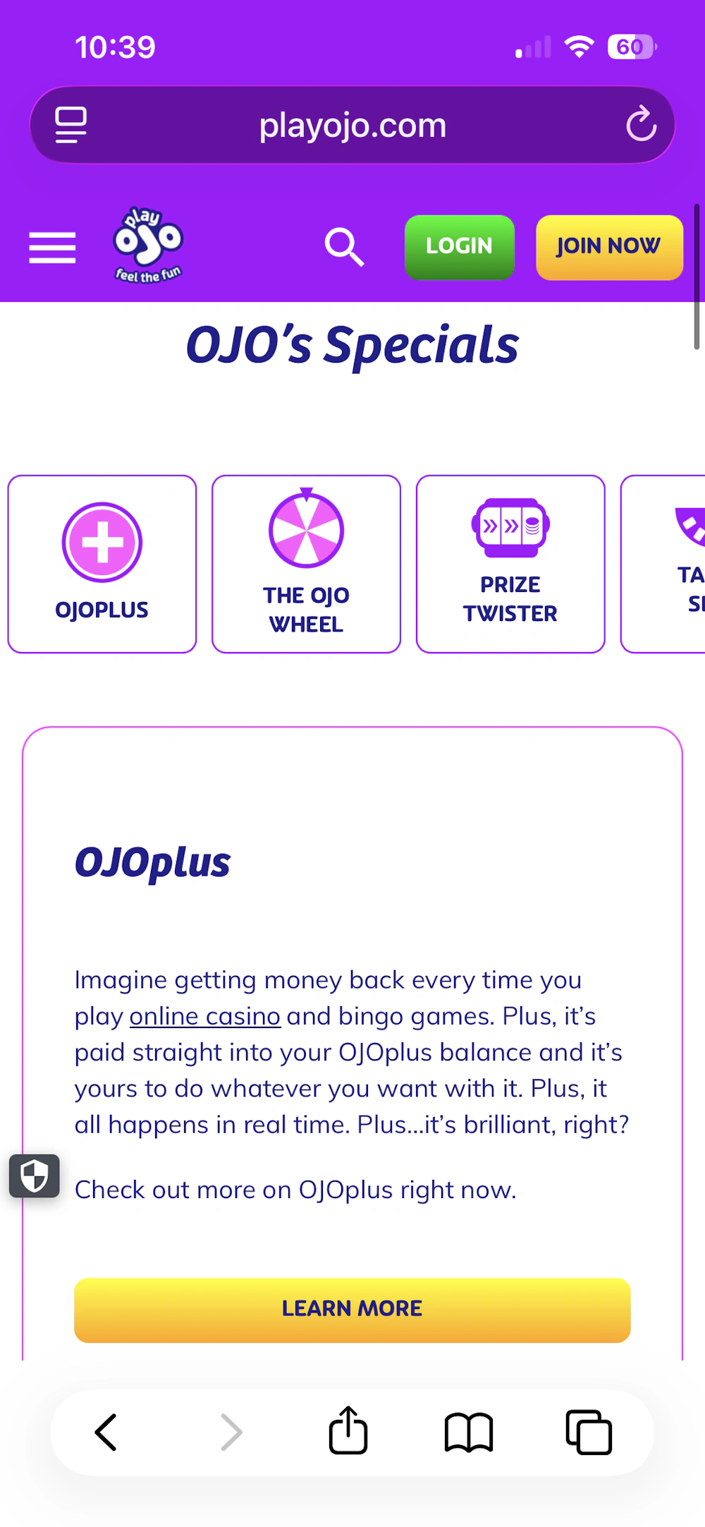 PlayOJO Promo