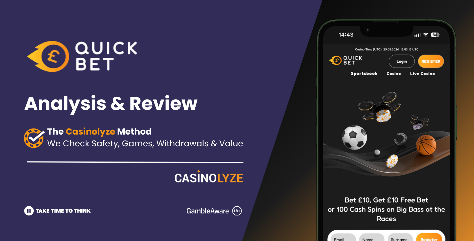 QuickBet UK Review (2026) - 3.30/5.00 in LyzeScore™
