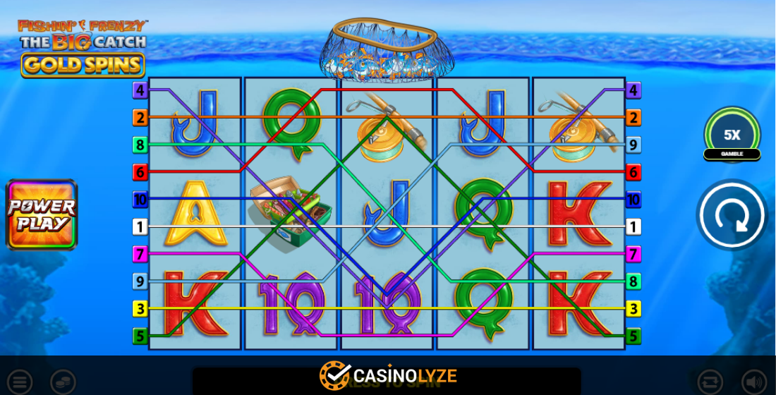 Fishin' Frenzy The Big Catch Gold Spins