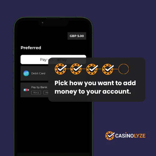 Choosing your deposit method at Tigerbet