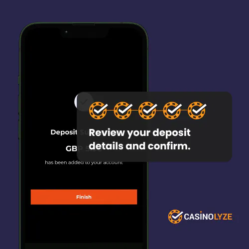 Succesful deposit at Tigerbet