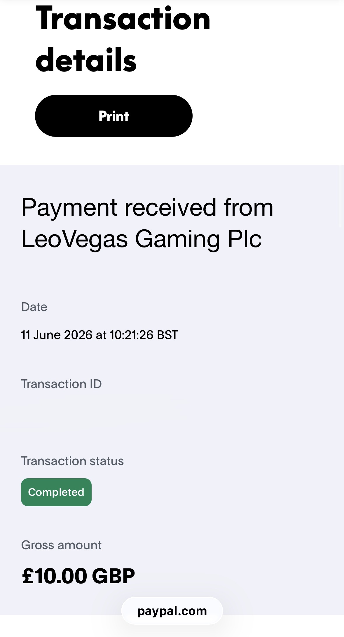 LeoVegas Withdraw Paypal