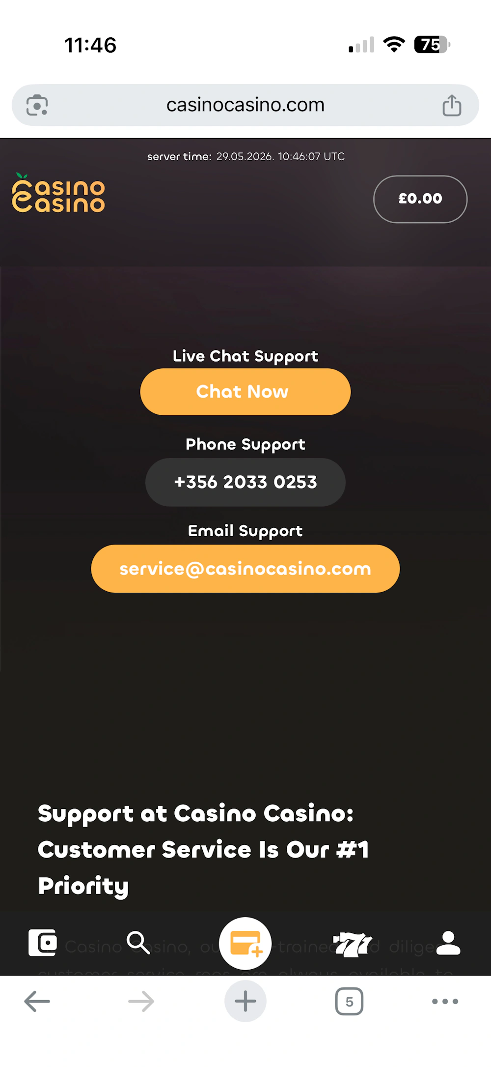 casinocasino-contact