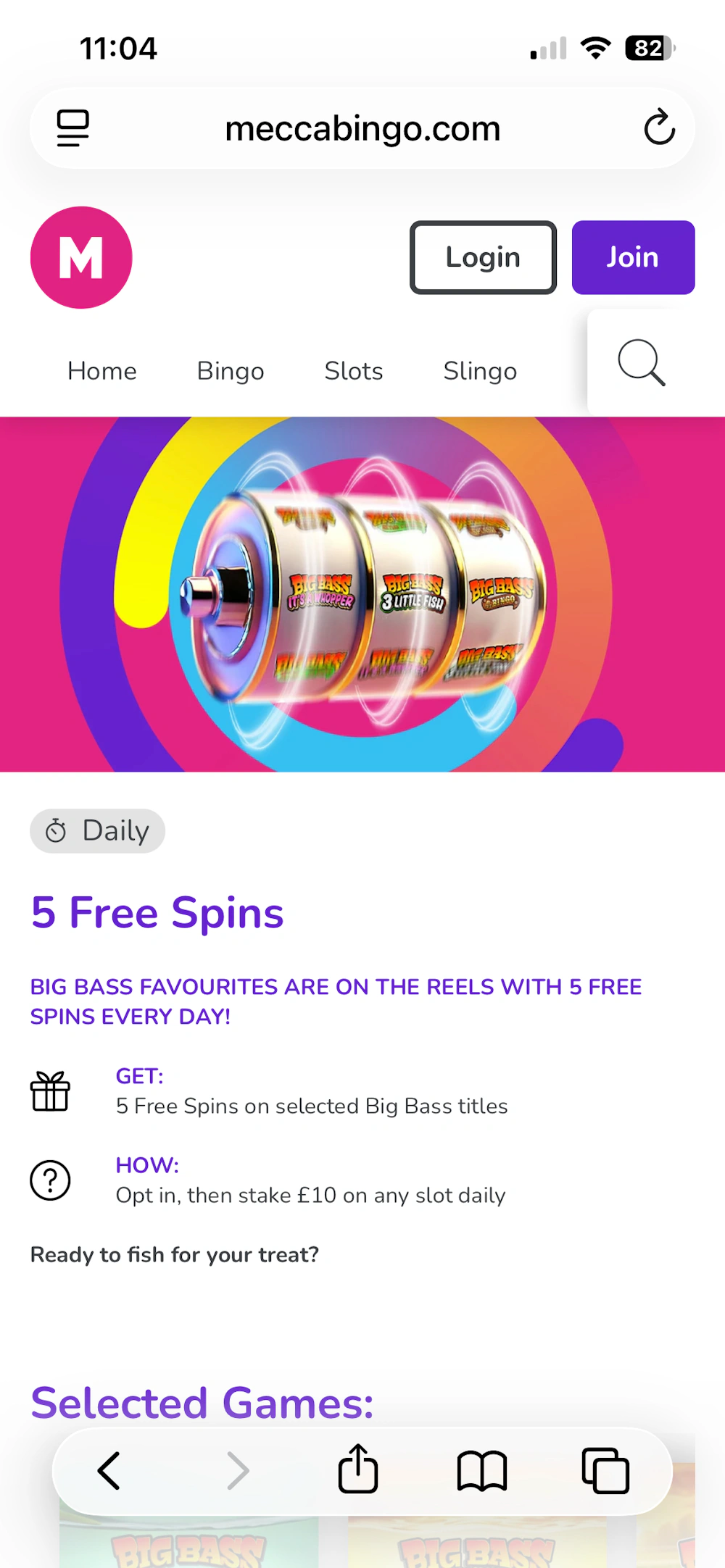 Mecca Bingo Promo