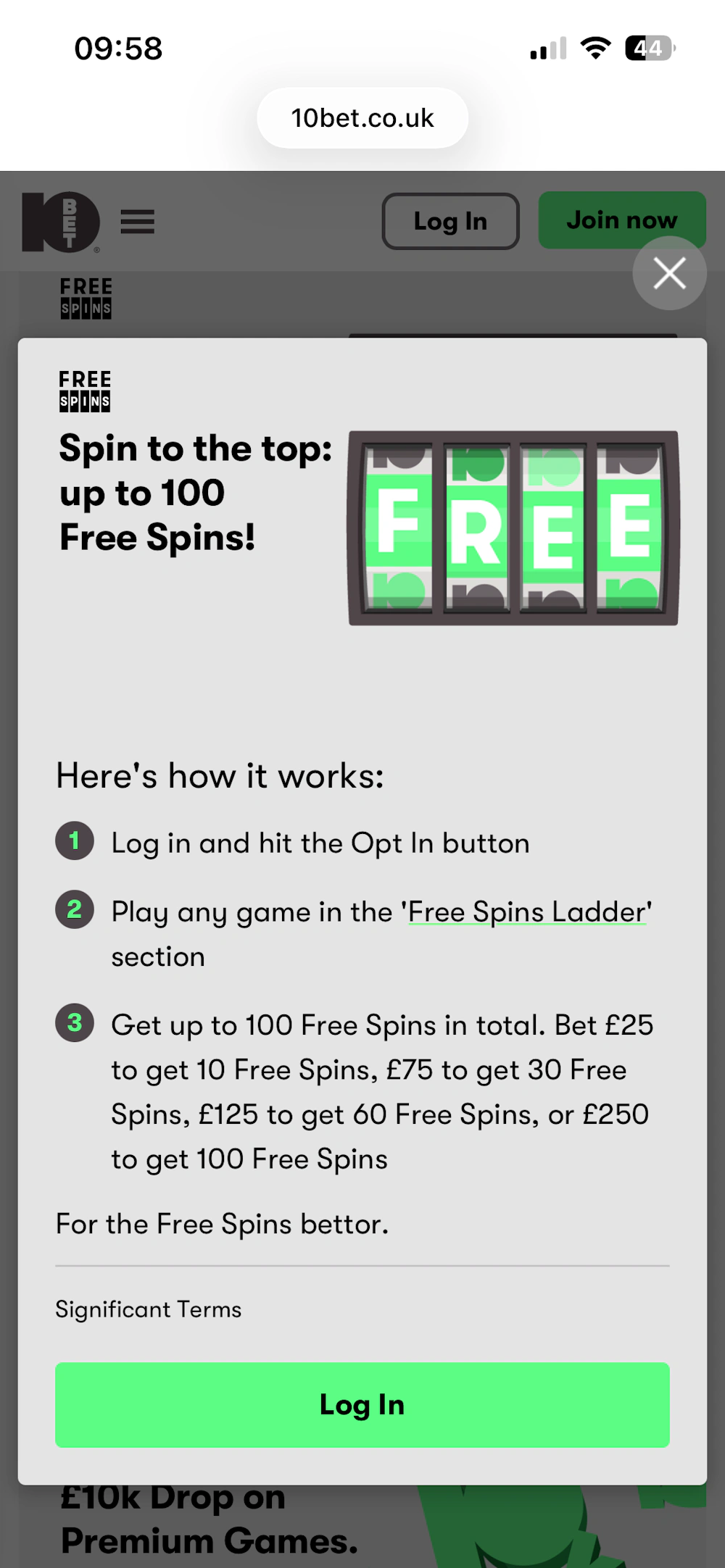 10bet Promo