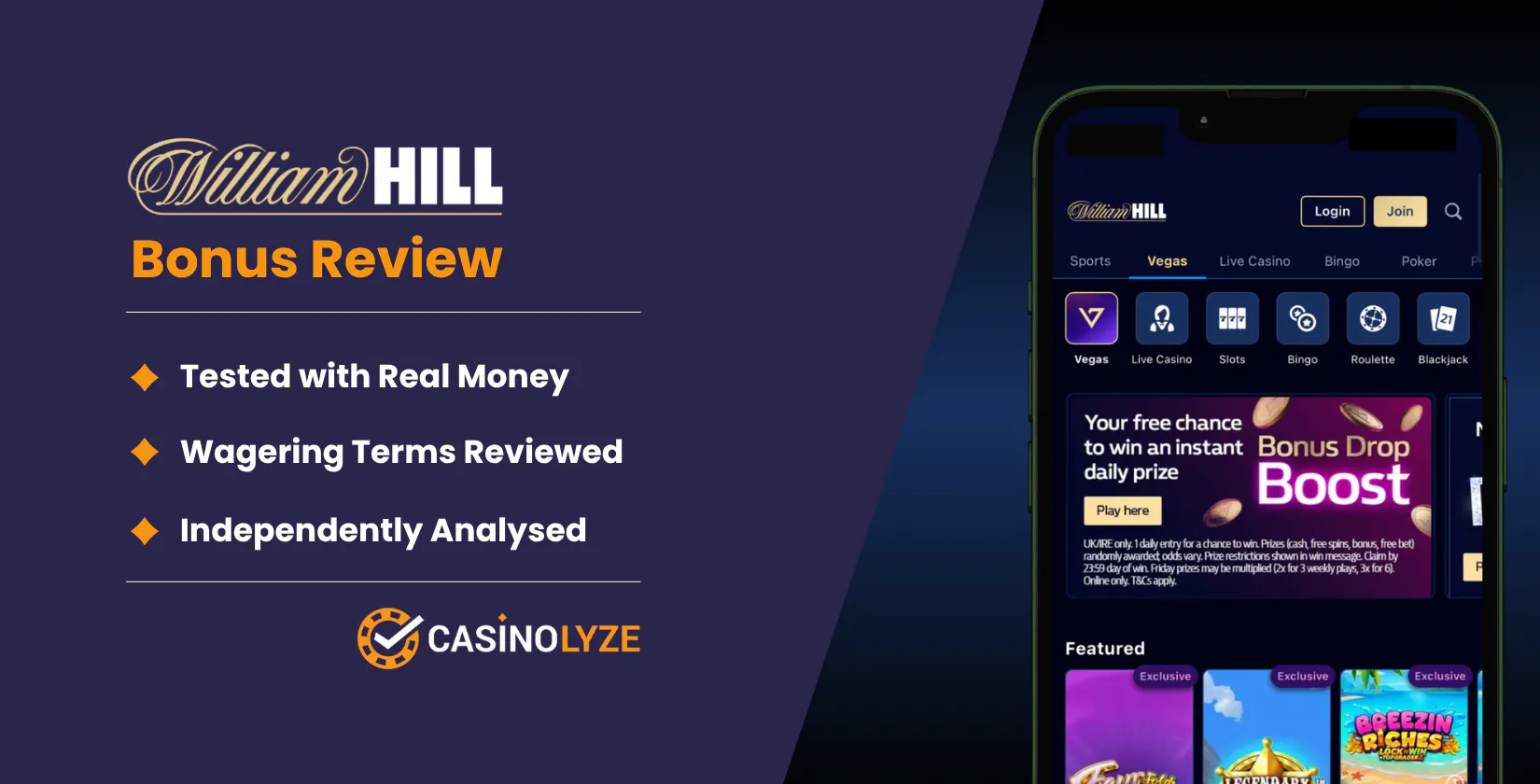william hill casino bonus guide