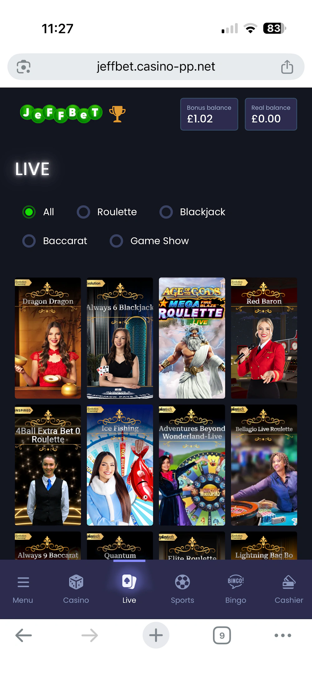 jeffbet-live-casino