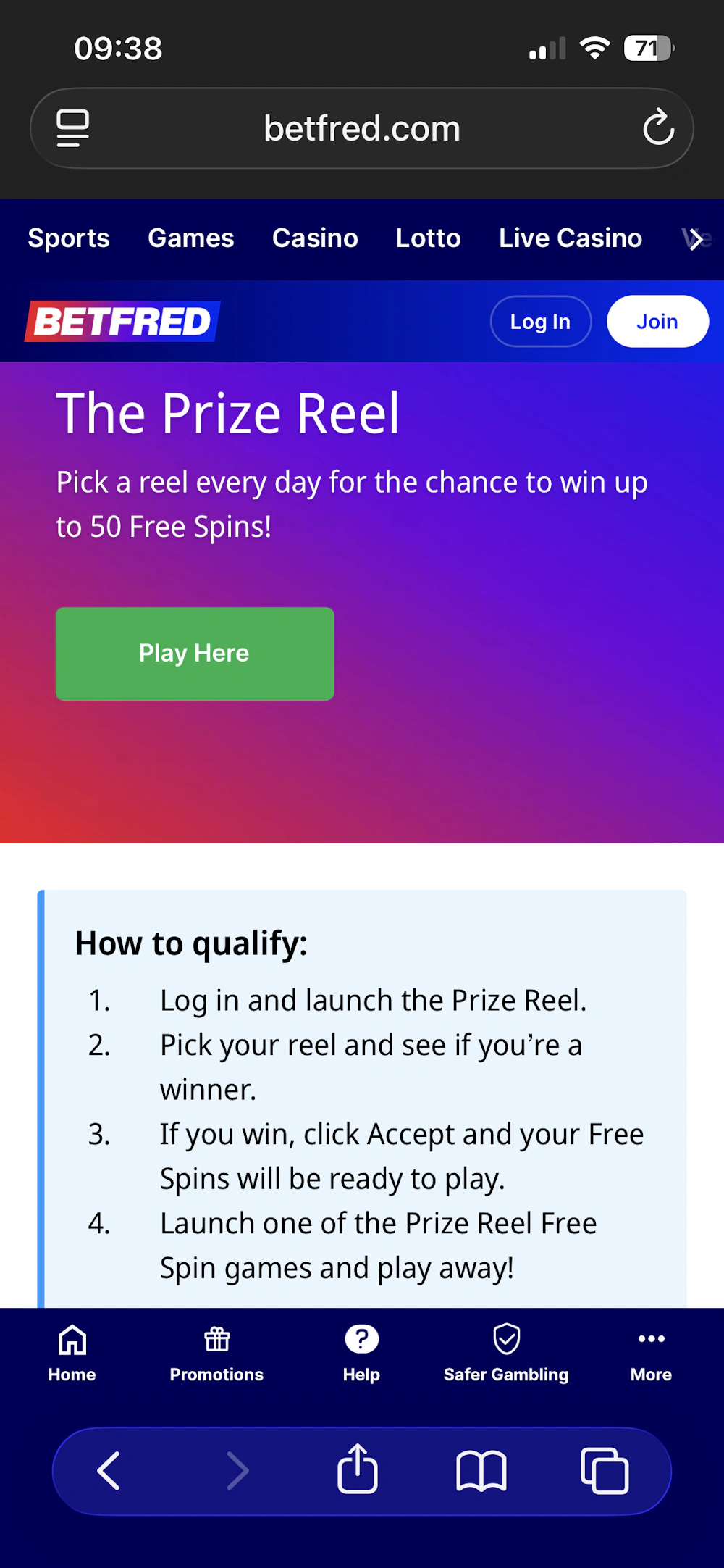 Betfred Promo