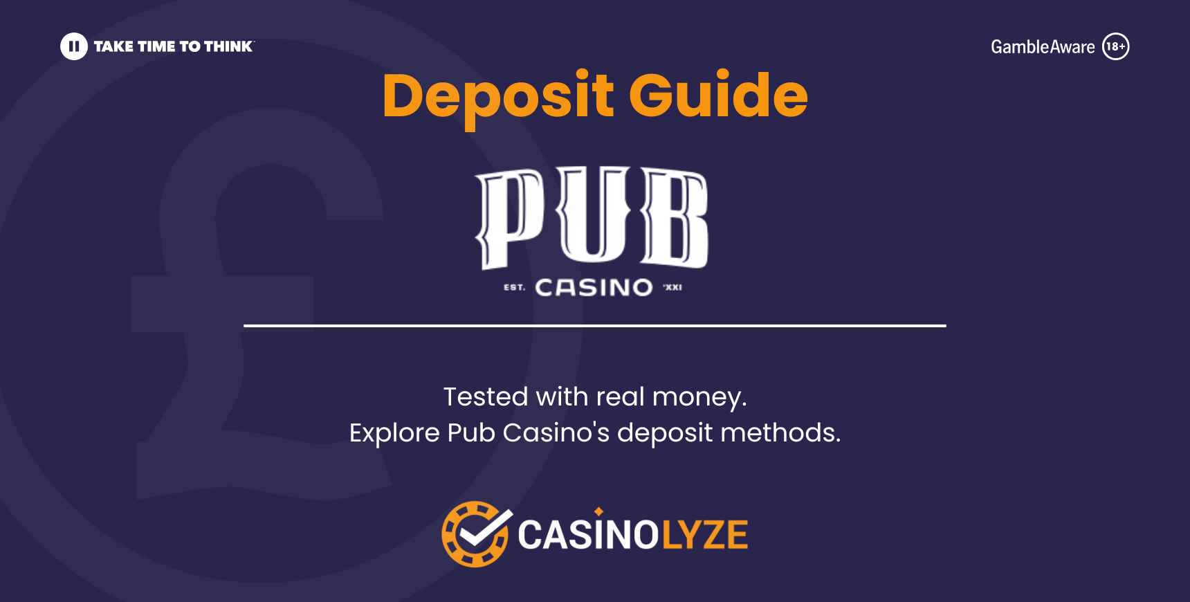 Pub Casino deposit methods guide