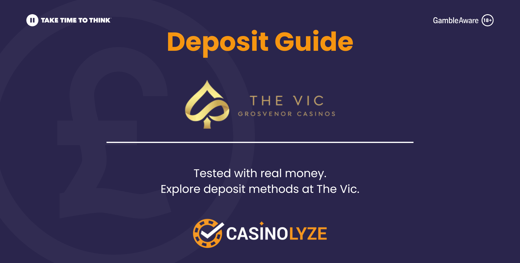 The Vic deposit methods guide