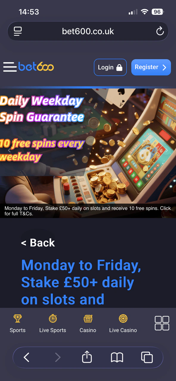 Bet600 Promo