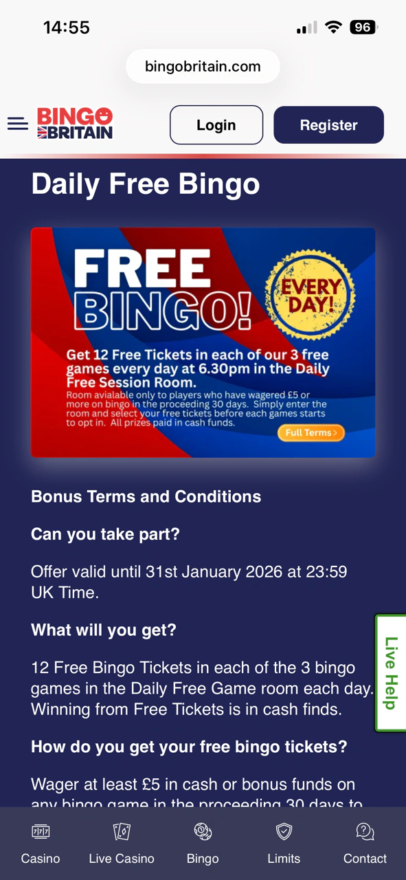 Bingo Britain Promo