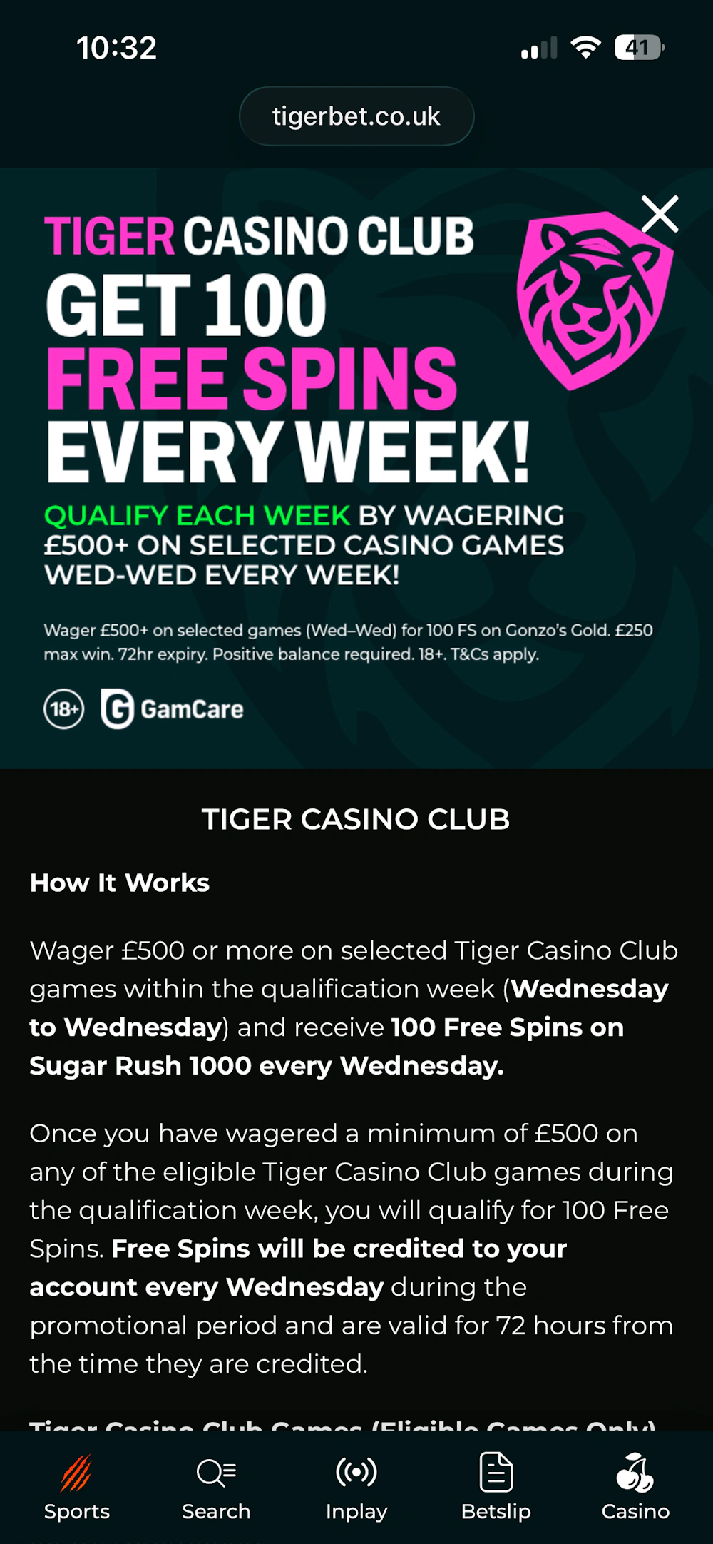 TigerBet Promo