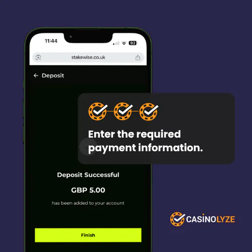 Stakewise successful deposit confirmation