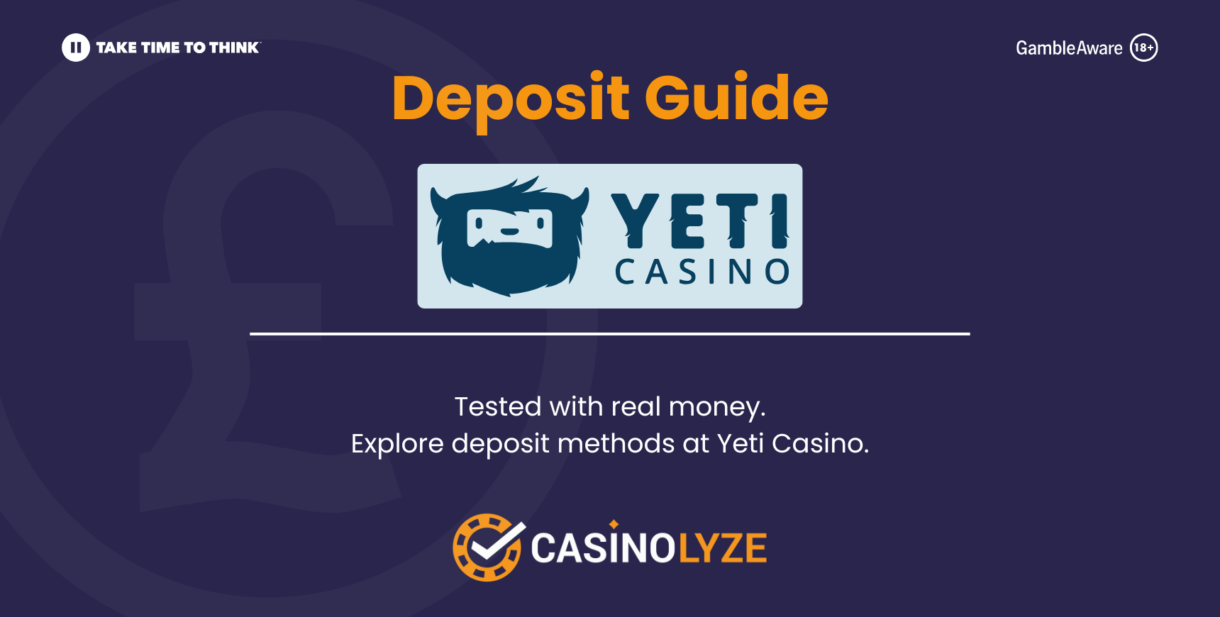 Yeti casino deposit methods guide