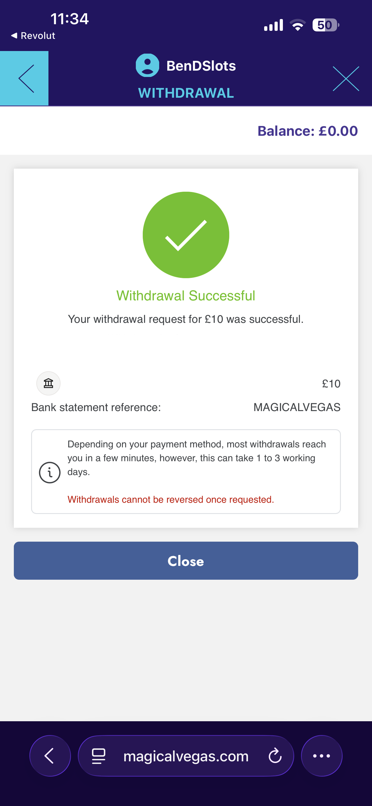 Magical Vegas Withdrawal Bank Transfer