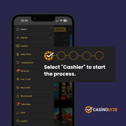 Finding Cashier at Mega Casino