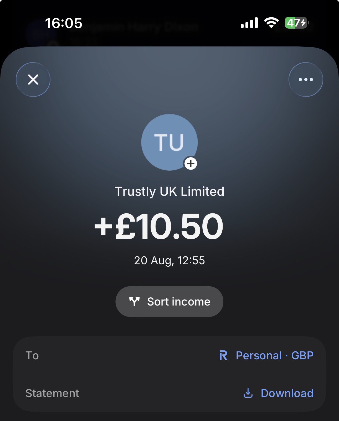 RightBet Revolut Payment