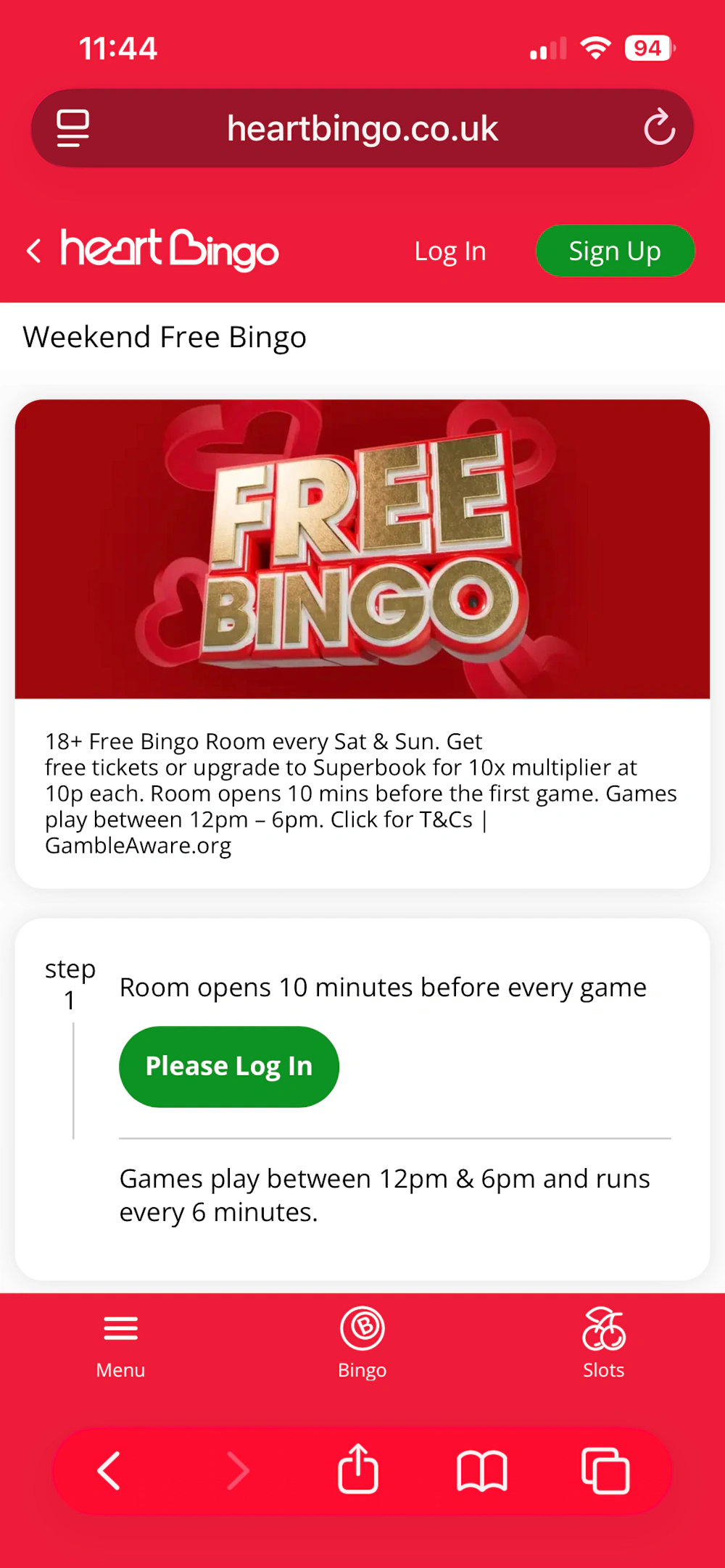 Heart Bingo Promo