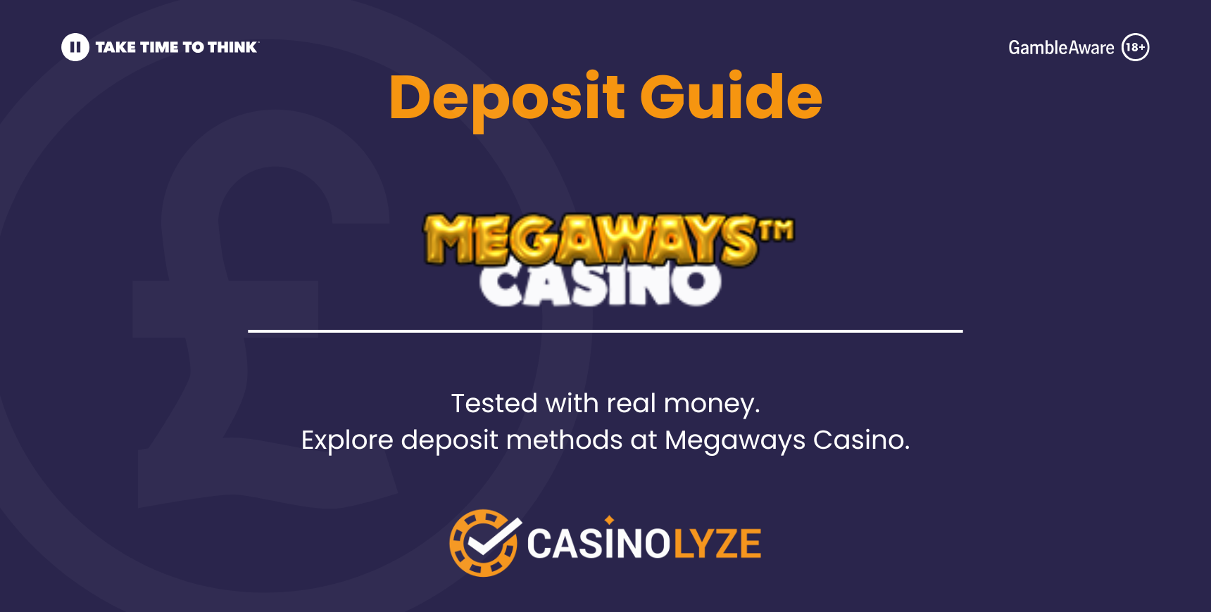 Megaways casino deposit methods