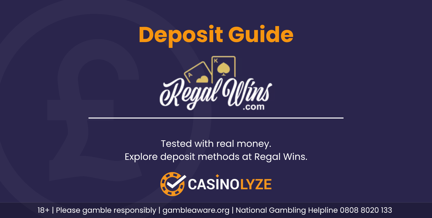 Regal Wins deposit methods guide