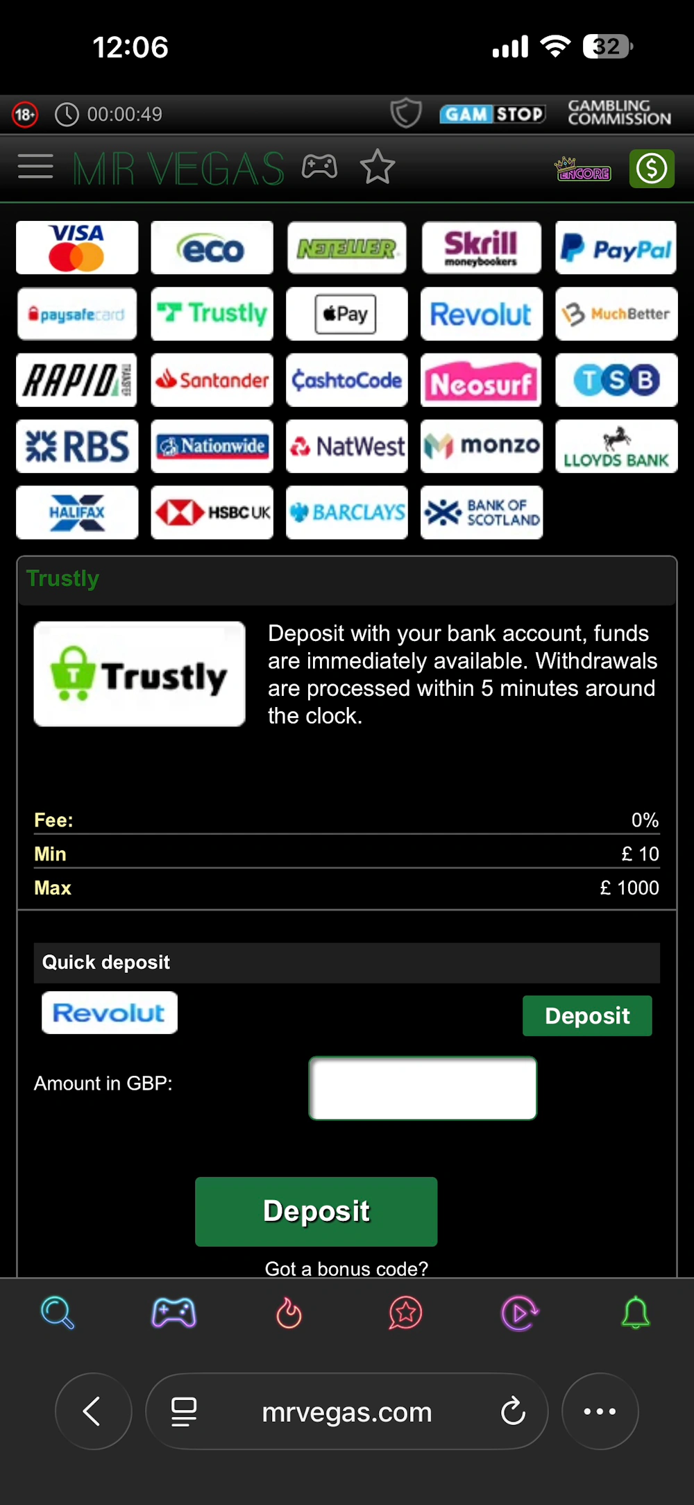 mrvegas-payment-collection