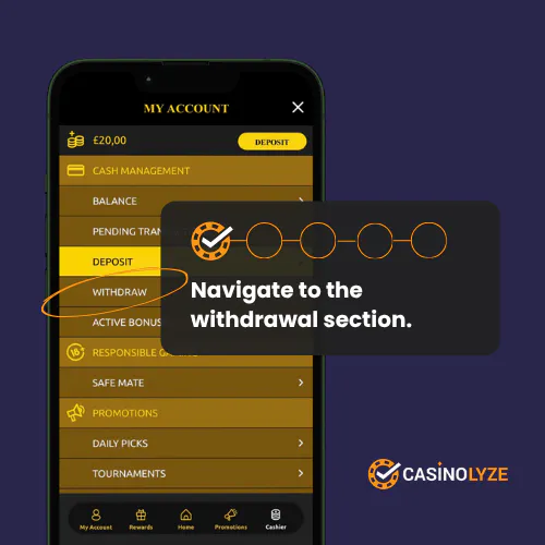 EuroKing withdrawal button
