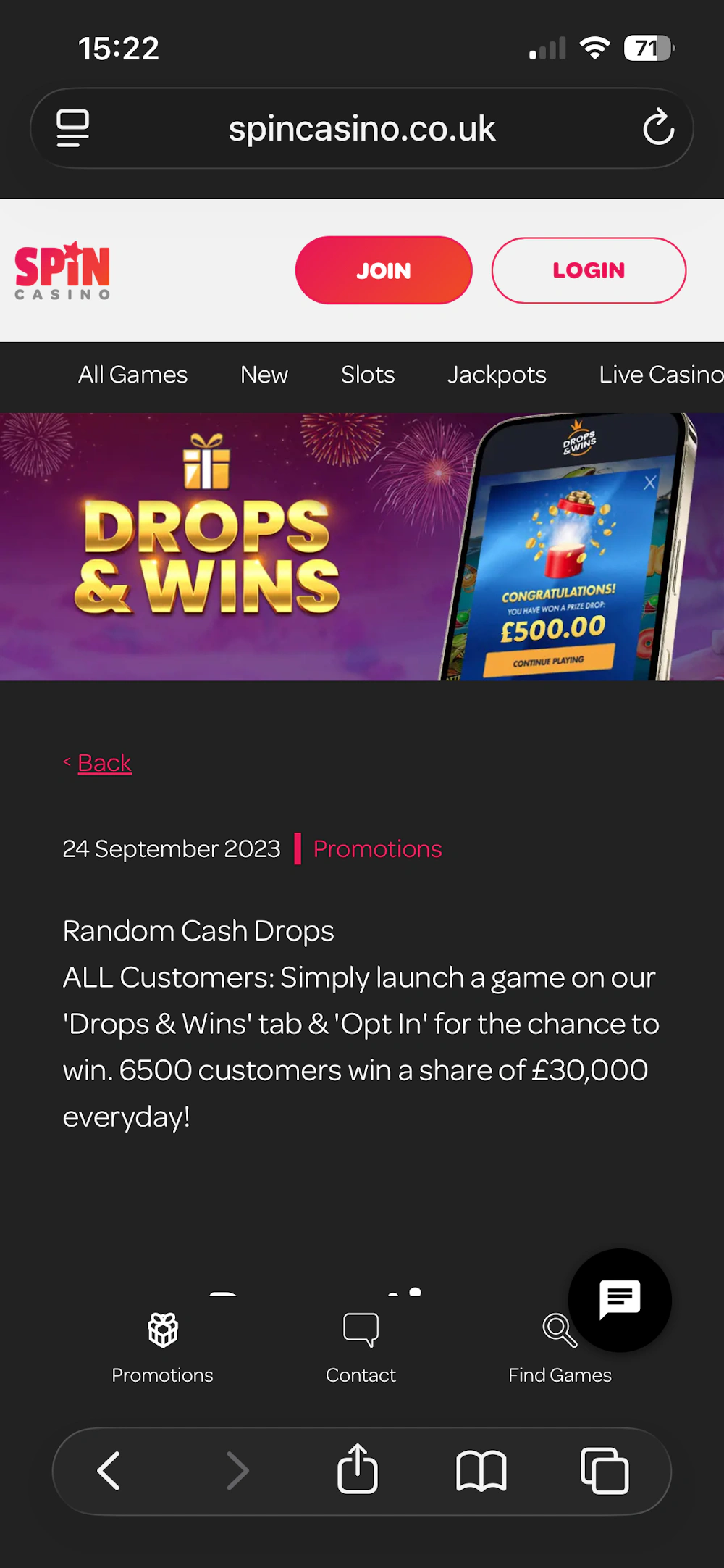 Spin Casino Promo