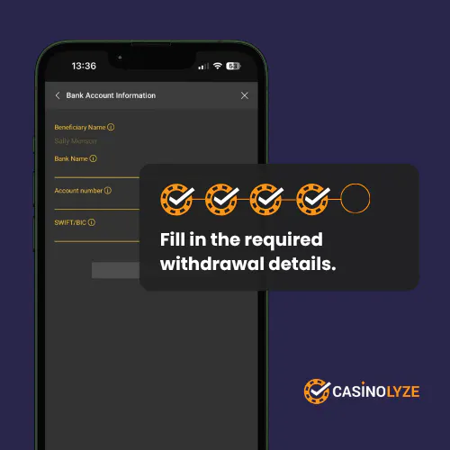 Providing withdrawal information at Mega Casino