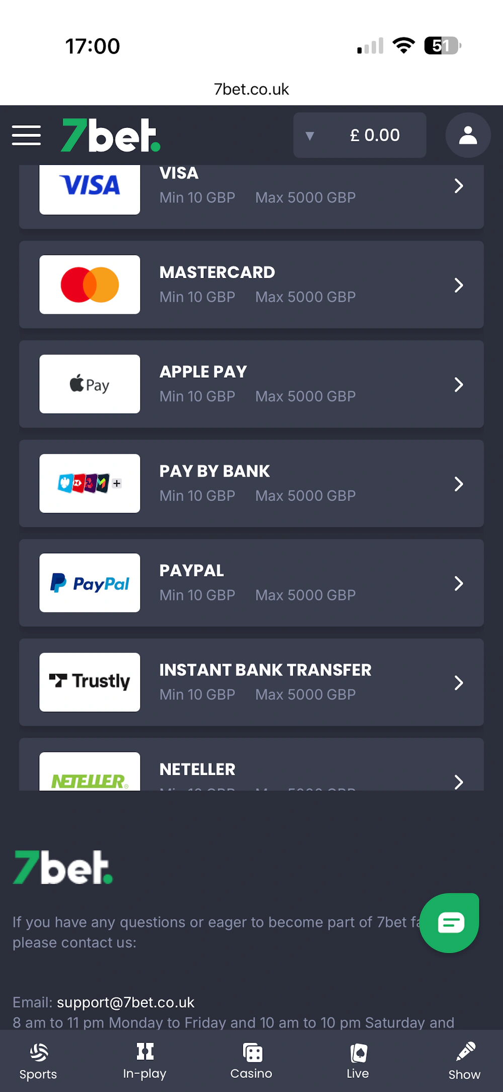 7bet-payment