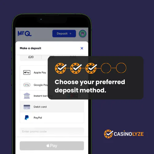 List of MrQ deposit methods