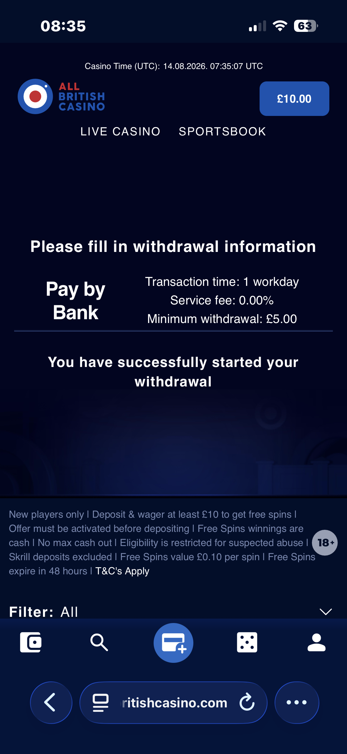 AllBritish Withdraw 1