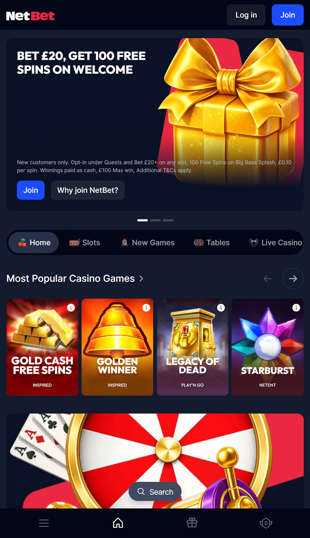 netbet-user-interface
