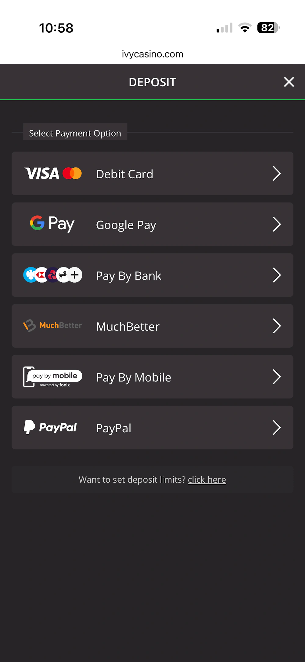 ivy-casino-payment