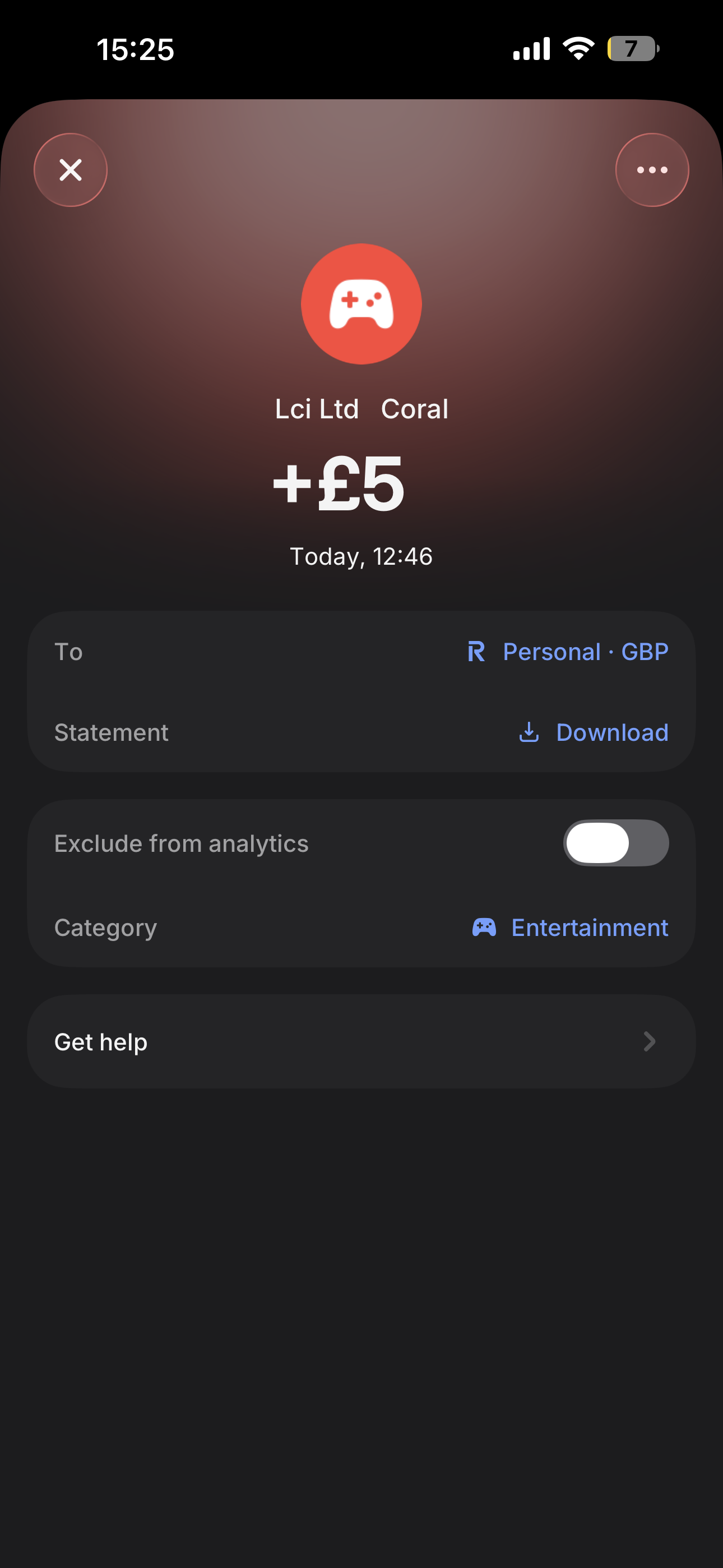 Coral Withdrawal Google Pay