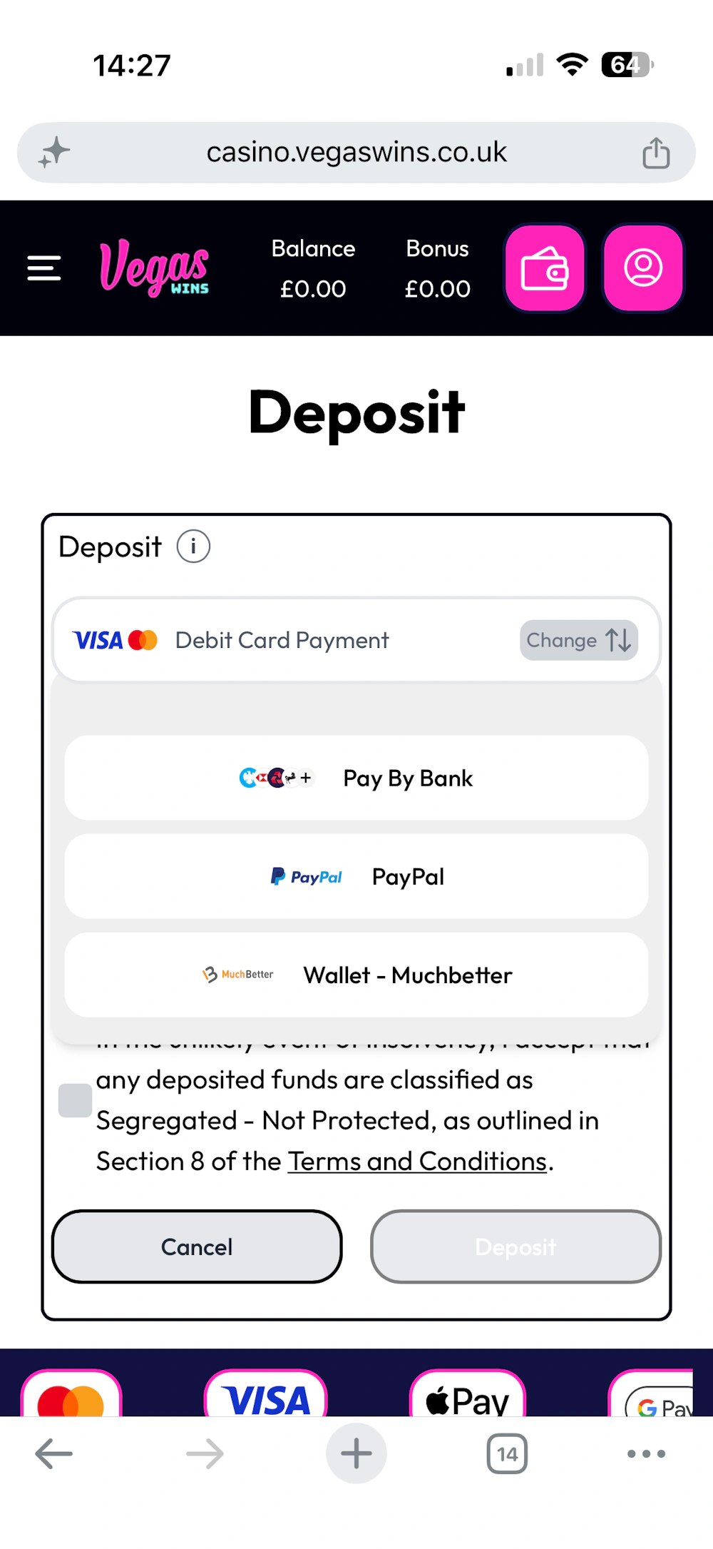 vegaswins-deposit