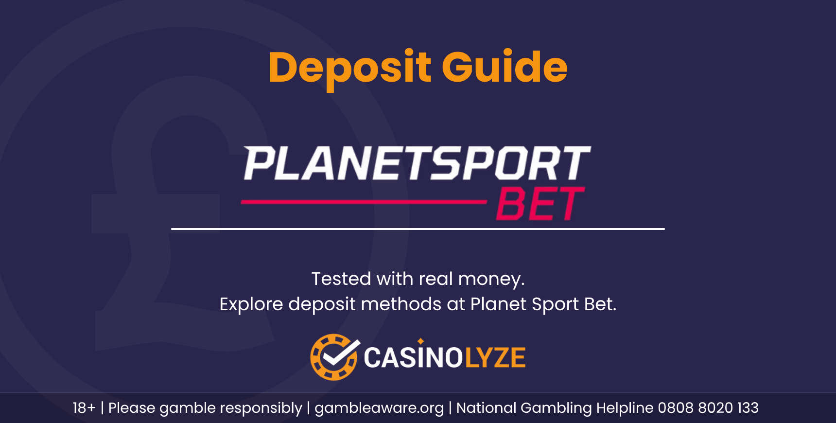 Planet Sport Bet deposit guide