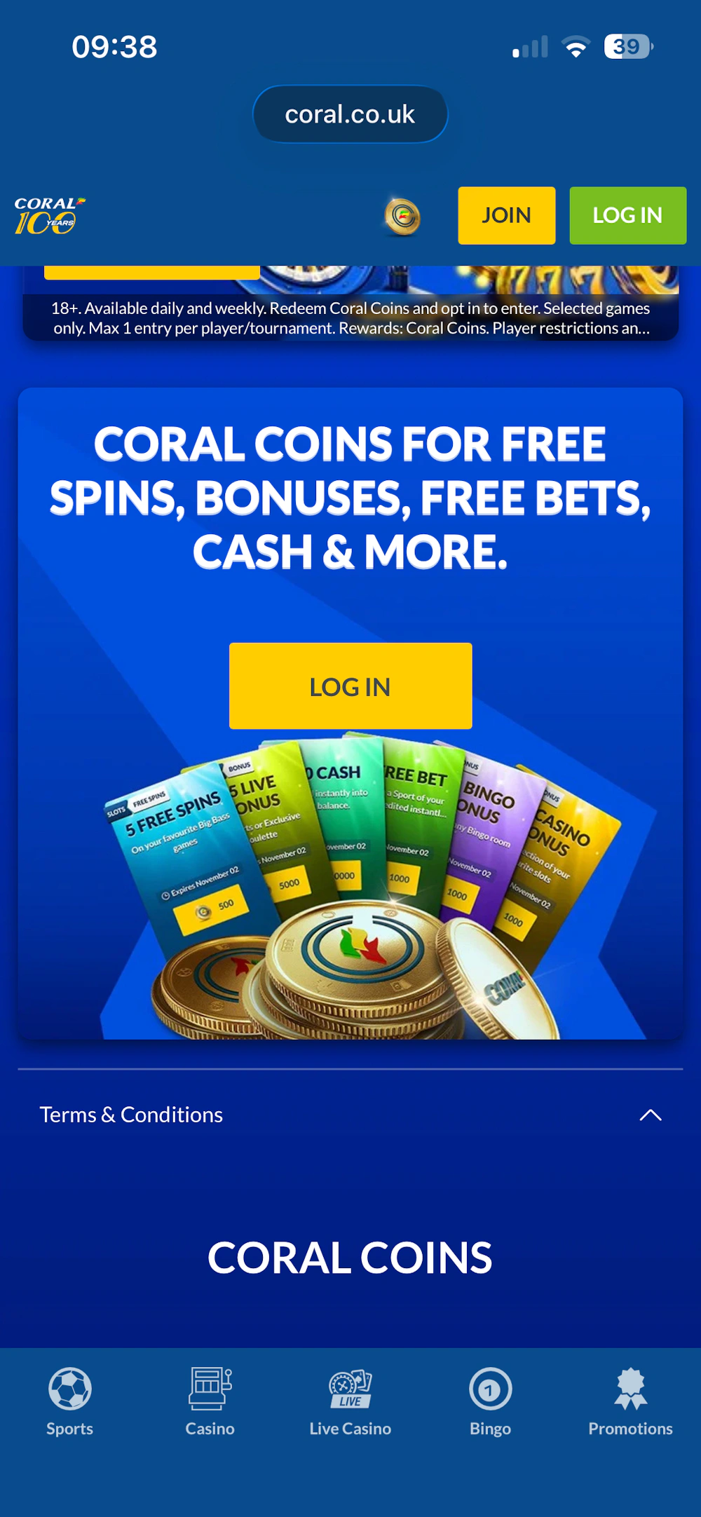 coral promo