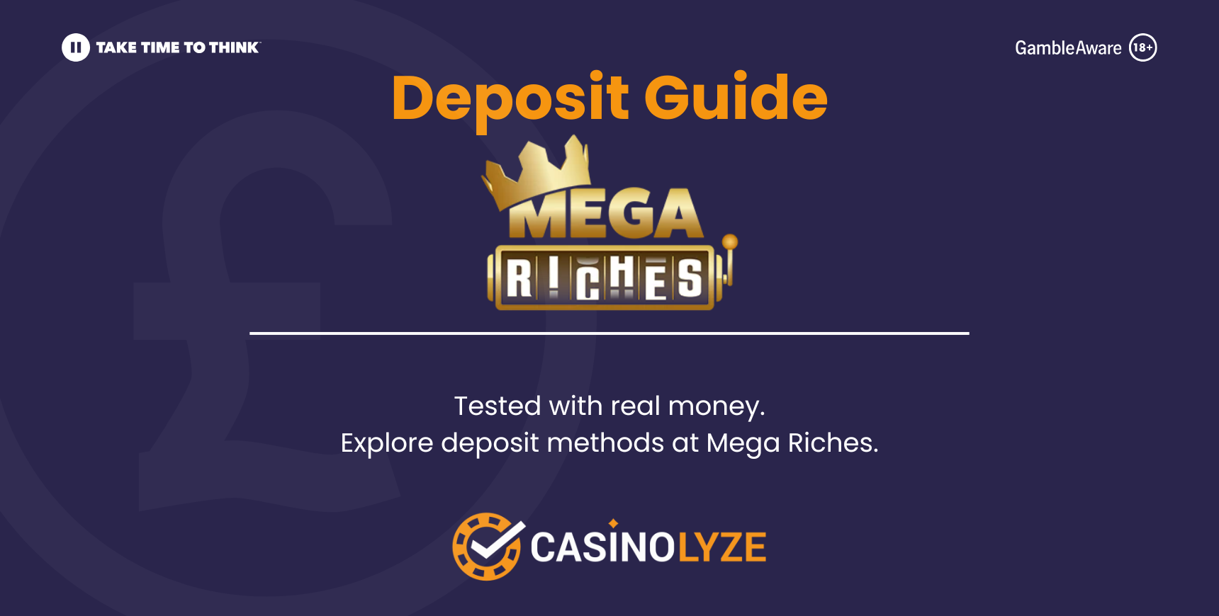 mega riches deposit guide