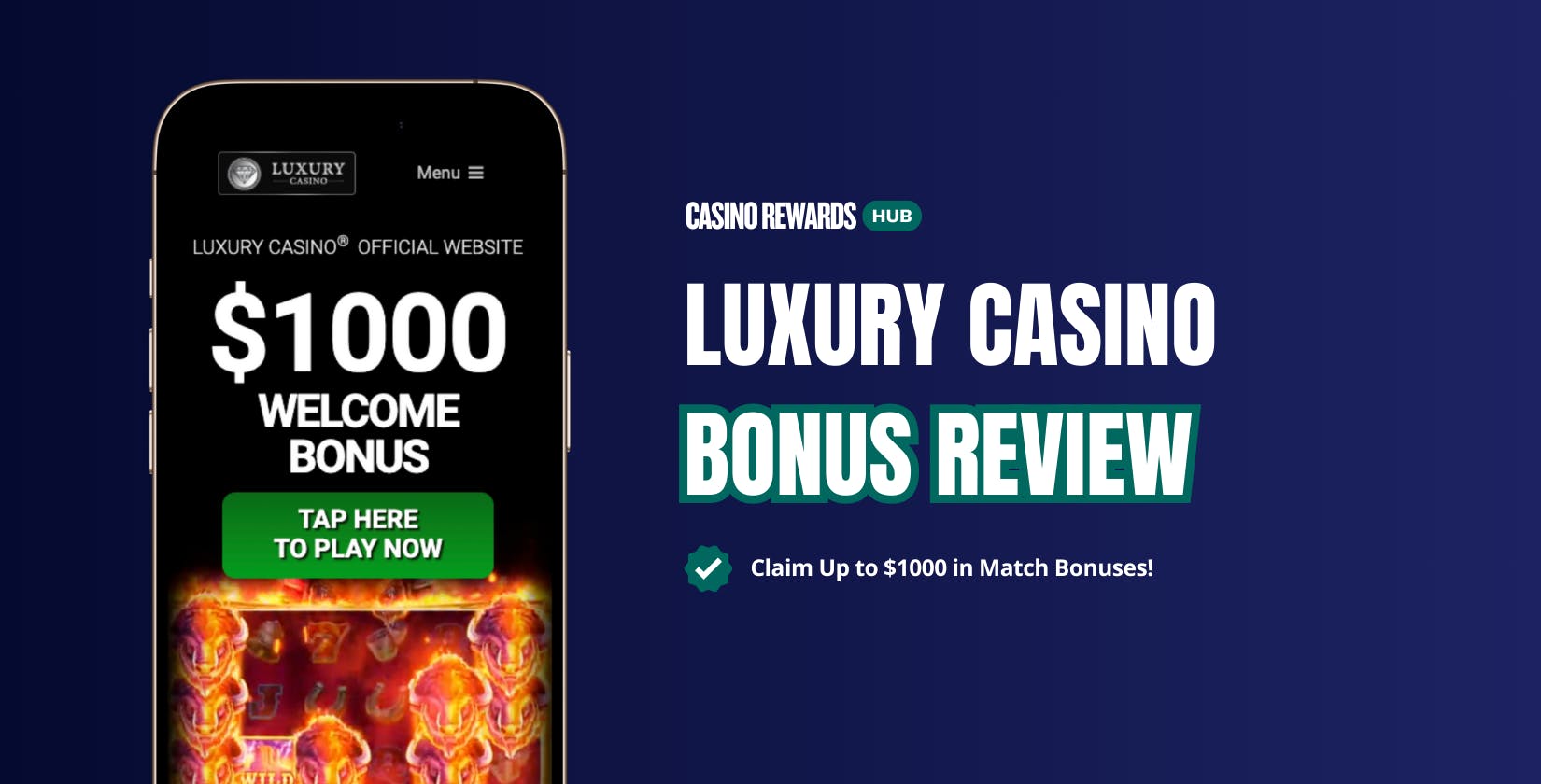 luxury casino sign up bonus