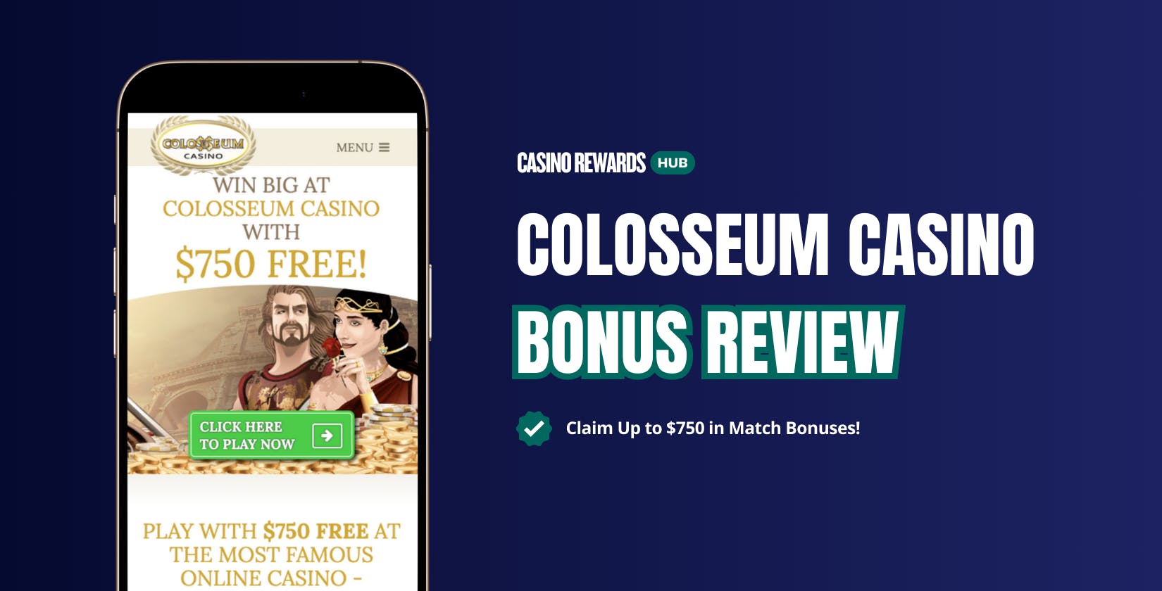 colosseum casino sign up bonus