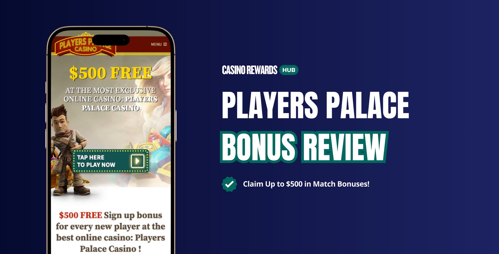 players palace sign up bonus