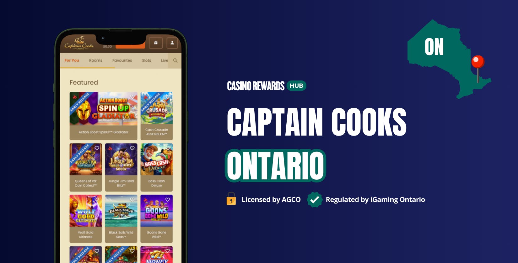 captain cooks casino ontario