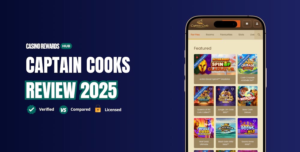 captain cooks casino reviewed by casino rewards hub