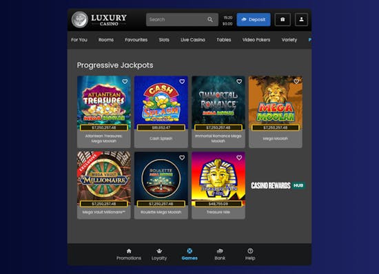 luxury casino jackpots