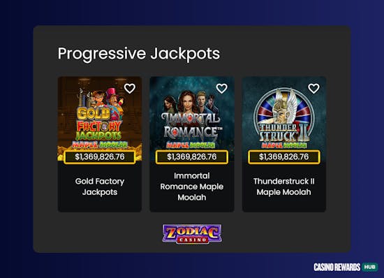 Zodiac Casino Ontario Jackpots