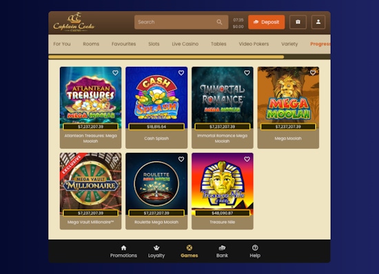 captain-cooks-jackpot-games