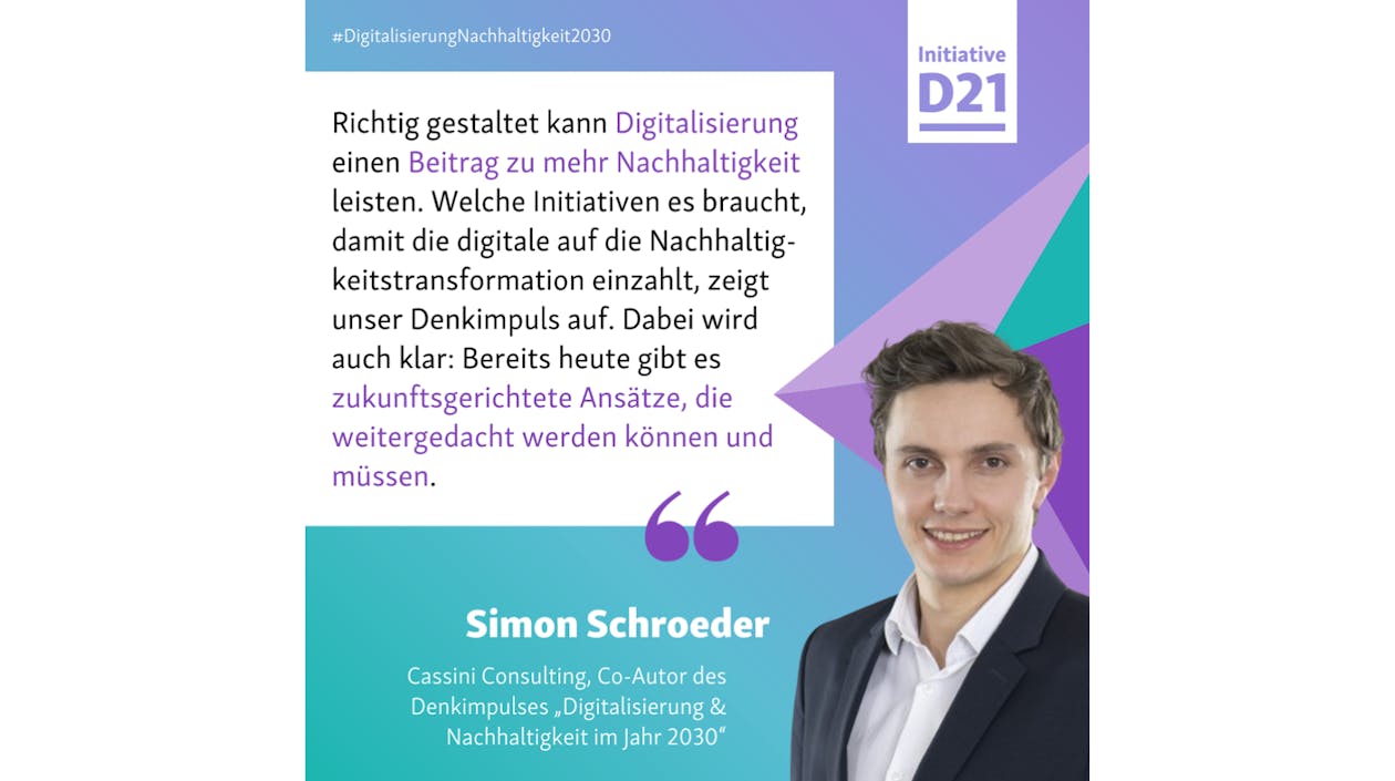 Denkimpuls Initiative D21, Simon Schröder
